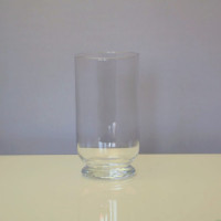 Transparentny wazon/świecznik na stopce